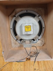 Dukane 9″ Speaker in Wooden Enclosure Nice