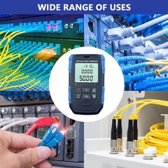 5-in-1 Fiber Optic Cable Tester – Portable Optical Power Meter With Light, FC…