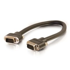 1 Foot VGA Video Cable Male to Male Compact End In Wall Capable C2G 50210