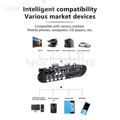 D800 Bluetooth 5.0 Digital Amplifier Board 2.1 Channel 50W*2+100W High Power Out