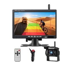 1080P Wireless 7″ Truck Quad Monitor Backup Camera for Trailer RV