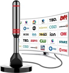 Antena De TV Television Digital Para TV Para Interior HD Canales Gratuitos 1080P