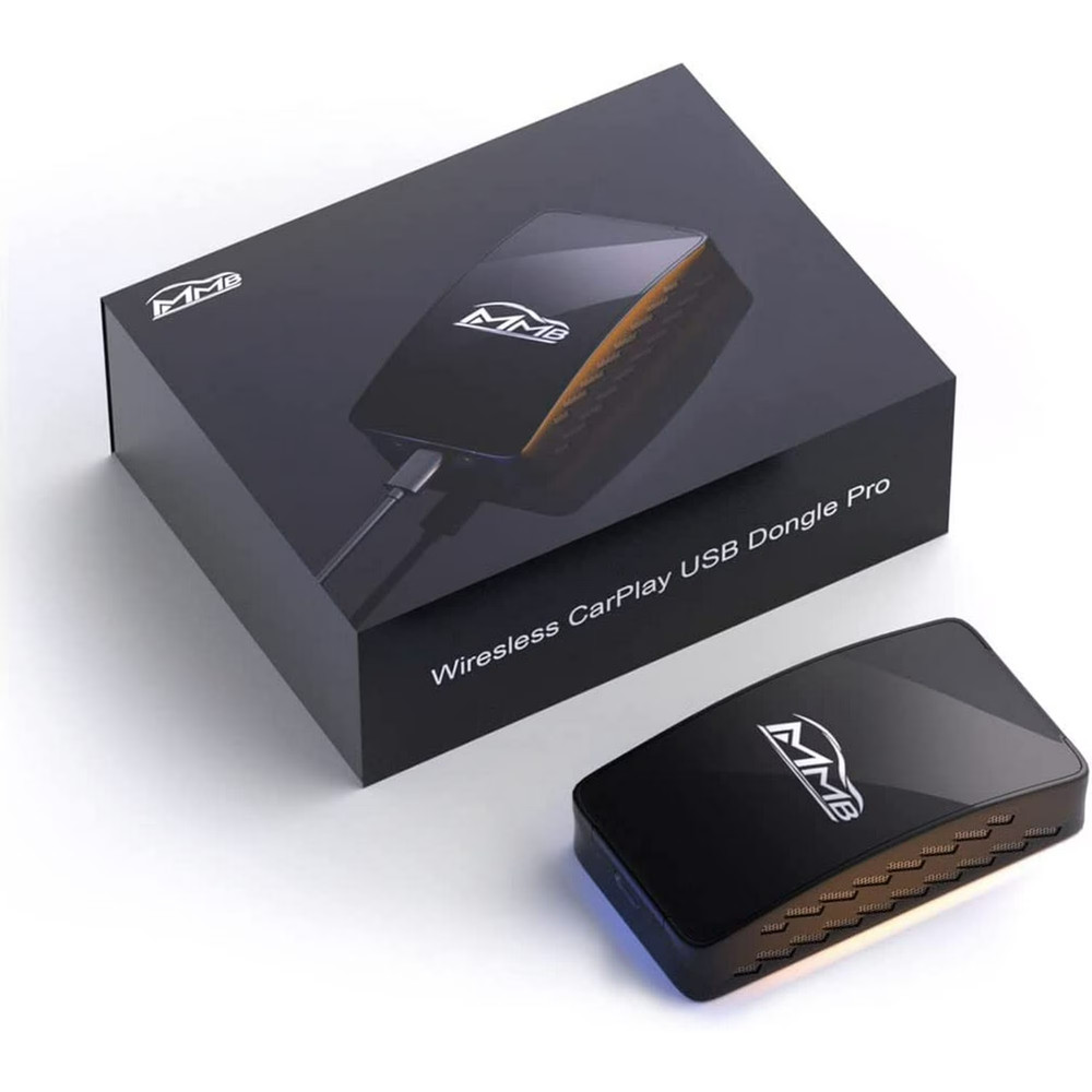 MMB Wired to Wireless CarPlay Android Auto USB Dongle AI Box PRO w/ Mirror-Link
