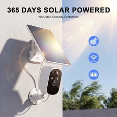 Solar Battery Camera Outdoor Wireless WiFi IP Solar Powered Home Security CCTV