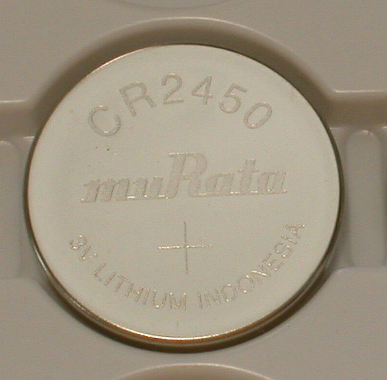 2 Genuine Bulk Murata (Formerly SONY CR2450 CR 2450 3v lithium battery EXP. 2030