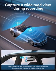 AZDOME 5K M580-2CH Dash Cam Front＆Rear Car Camera Parking Mode WDR Night Vision