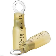 10-100x Waterproof Crimp Wire Connectors Heat Shrink Ring Terminals 12-10 AWG