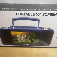Altec Lansing Portable 10” Screen Media Boombox Roku CD/DVD Gaming Bluetooth BLU