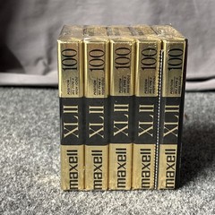 MAXELL XL II 100 High Bias Blank Audio Cassette Tape New Sealed Pack Of 5