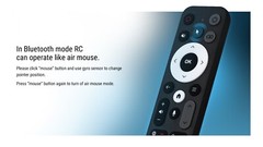 Ugoos BT Remote Control UR02 Remote For Ugoos TV Box, Built-in Mic, Gyro Sensing