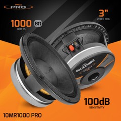 4x PRV Audio 10MB800FT Midbass Speakers FORTE Car PRO Audio 10″ 8 Ohms 800 Watts