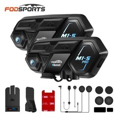 1-2 pack M1-S PRO Motorcycle Helmet Intercom Motorbike Bluetooth Headset