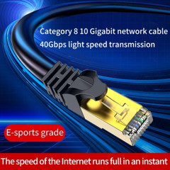 2Pack Cat 8 Ethernet RJ45 Cable Super Speed 40Gbps Patch LAN Network Gold Plated