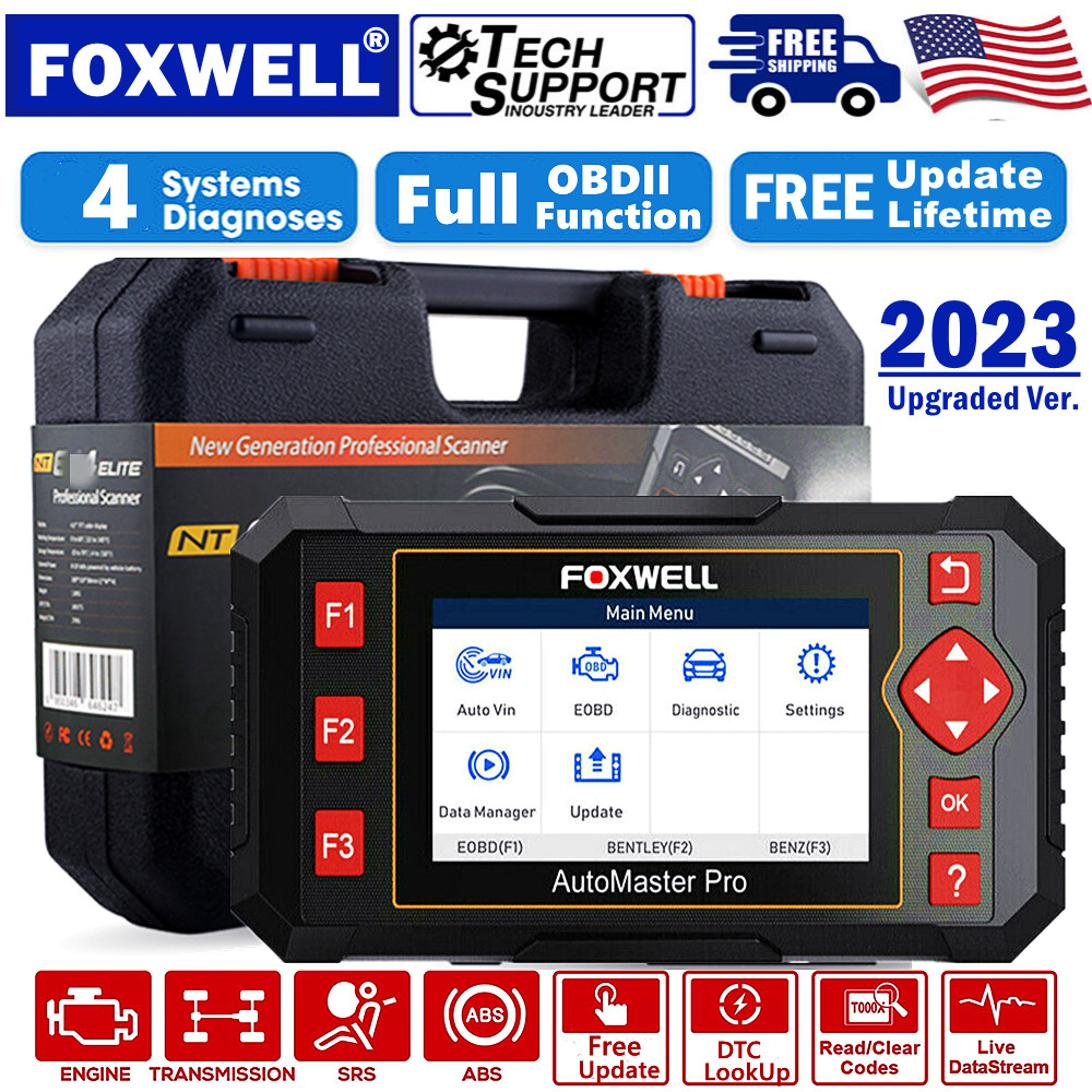 Car OBD2 Scanner Code Reader ABS SRS Transmission Engine Diagnostic Scan Tool