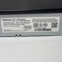 Samsung UBD-K8500 Black Dual HDMI Wi-Fi 4K Ultra HD Streaming Blu-ray Player