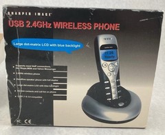 Rare USB 2.4GHz Sharper Image Wireless Phone With Base