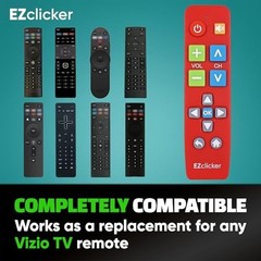 Universal Big Button TV Remote for Vizio TVs – Easy to Use, Simplified Control