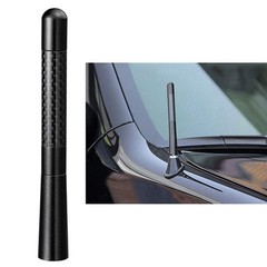 Bingfu Car Radio Stereo Antenna Mast Carbon Fiber Truck Universal Black