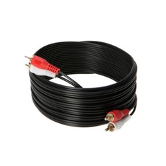 2 RCA Male to 2 RCA Male Stereo Audio Cable TV PC Speakers DVD Multipack – LOT
