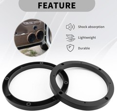 6″ ABS Plastic Speaker Spacer Rings Subwoofer Custom Mounting Adapter 1 Pair