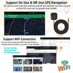 Android 12 Radio 10.1inch Rotatable Car Stereo 2Din Wifi GPS Navi Touch Screen