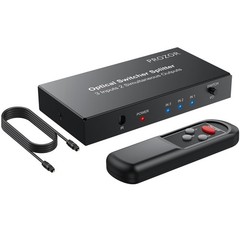 Digital Audio Switcher Splitter – 3 in 2 Out 3 Port Spdif Toslink Optical Swi…