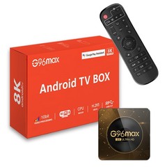 Android TV Box 8K Ultra HD Media Player 4GB RAM 64GB ROM WiFi Netflix Youtube