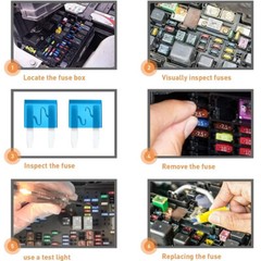 120pcs MINI Blade Fuse Assortment Auto Car Motorcycle SUV FUSES Kit APM ATM UTV