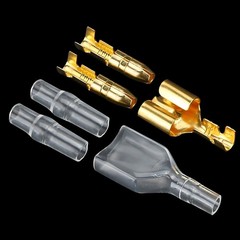 50 Sets Double Spade Connector 2 to 1 Motorcycle Wire Splice – for 4mm Bullet…