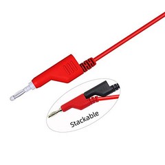 5PCS Stackable Banana to Banana Plug Test Banana Plug to Banana Plug 3.3ft/1m