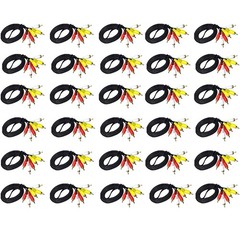 10/20/30/40/50Pcs 1.5m AV Male to Male 3 RCA Audio Video Composite Cable NEW