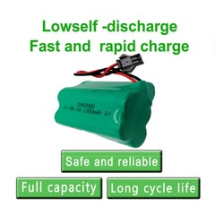 6V 1300mAh Ni-MH AA SM2P Rechargeable Battery Pack Plug For Toy Remote Car 2PCS
