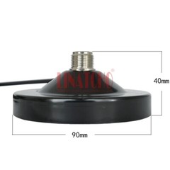 N Female Jack Socket Antenna Magnetic Base 90MM Diameter RG58U 2m Cable SMA Male