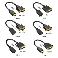 HDMI to DVI Cable 30cm DVI-24+1Dual Link Video Adapter Converter Lead for PC TV