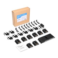 gofanco 1080p 1×8 8 Port HDMI Extender Splitter Over CAT5e/CAT6/CAT7