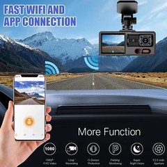 4K Dash Cam Front and Rear Dual Dash Camera 1080P WIFI & GPS With 32GB SD Card