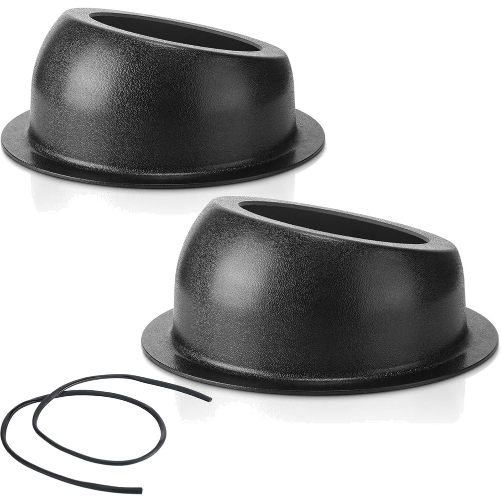 Durable ABS Plastic Speaker Pods for 6.5 Inch Speakers – Black Surface Mount