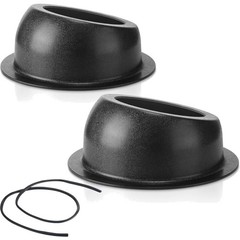 Durable ABS Plastic Speaker Pods for 6.5 Inch Speakers – Black Surface Mount