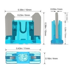 Low Profile Micro Mini Blade Fuse Assortment Kit for Car Truck 5A-30A 120Pcs