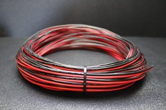 8 10 12 14 16 18 20 22 24 GAUGE RED BLACK SPEAKER ZIP WIRE CABLE POWER LOT