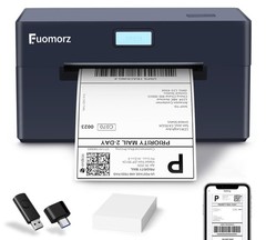 Fuomorz Thermal Shipping Label Printer for Small 4×6 label printer, Black