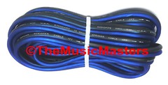 10 Gauge 30′ ft SPEAKER WIRE Blue Black Premium HQ Car Audio Home Stereo Cable
