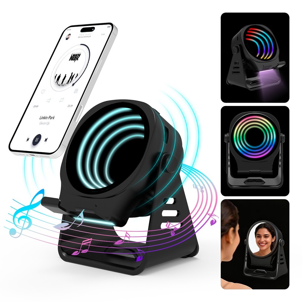 Wireless Induction Speaker 5-in-1 Bluetooth Speaker With Phone Stand