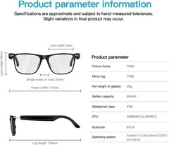 Smart Glasses for Men Women, Open Ear, IP67 Waterproof, Bluetooth 5.4 Voice Assi