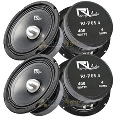 (4) RI Audio 6.5″ Midrange Bullet Speaker 400W Peak Power 200W RMS 4 Ohm