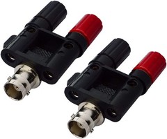 onelinkmore BNC Female to Dual Banana Socket Binding Post RF 5 PCS