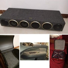 Speaker Box Carpet -Car Sub Woofer Video Audio Bass Shelf Cover Wrap Upholstery