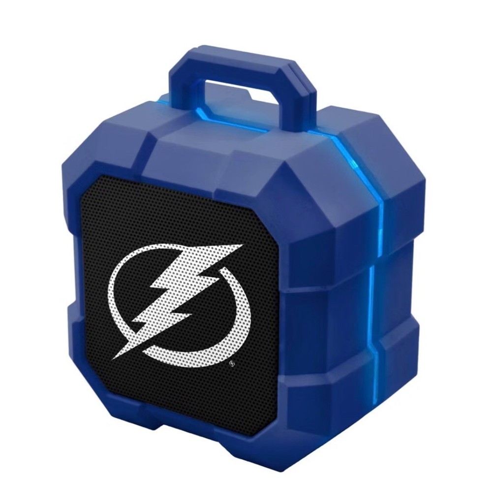 SOAR NHL Tampa Bay Lightning hockey Bluetooth LED speaker 4”x4” WIRELESS Sync