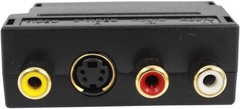 Scart 20 Pin Male to 3 RCA AV Female + S Video Converter Adapter