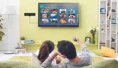 Digital Indoor TV Antenna Black 25 Miles Ultra-Thin Mini HDTV VHF UHF Multi LOT
